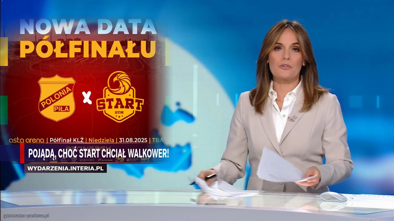 pojądą, choć start chciał walkower!