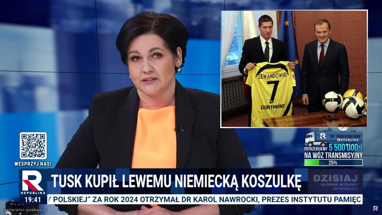 Tusk kupił lewemu niemiecką koszulkę 