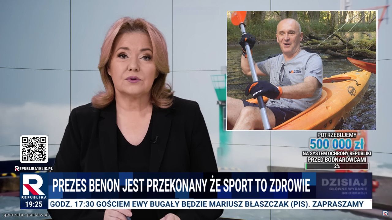 Prezes Benon jest przekonany że sport to zdrowie 