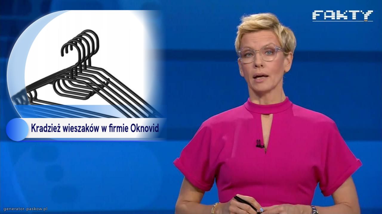 Kradzież wieszaków w firmie Oknovid