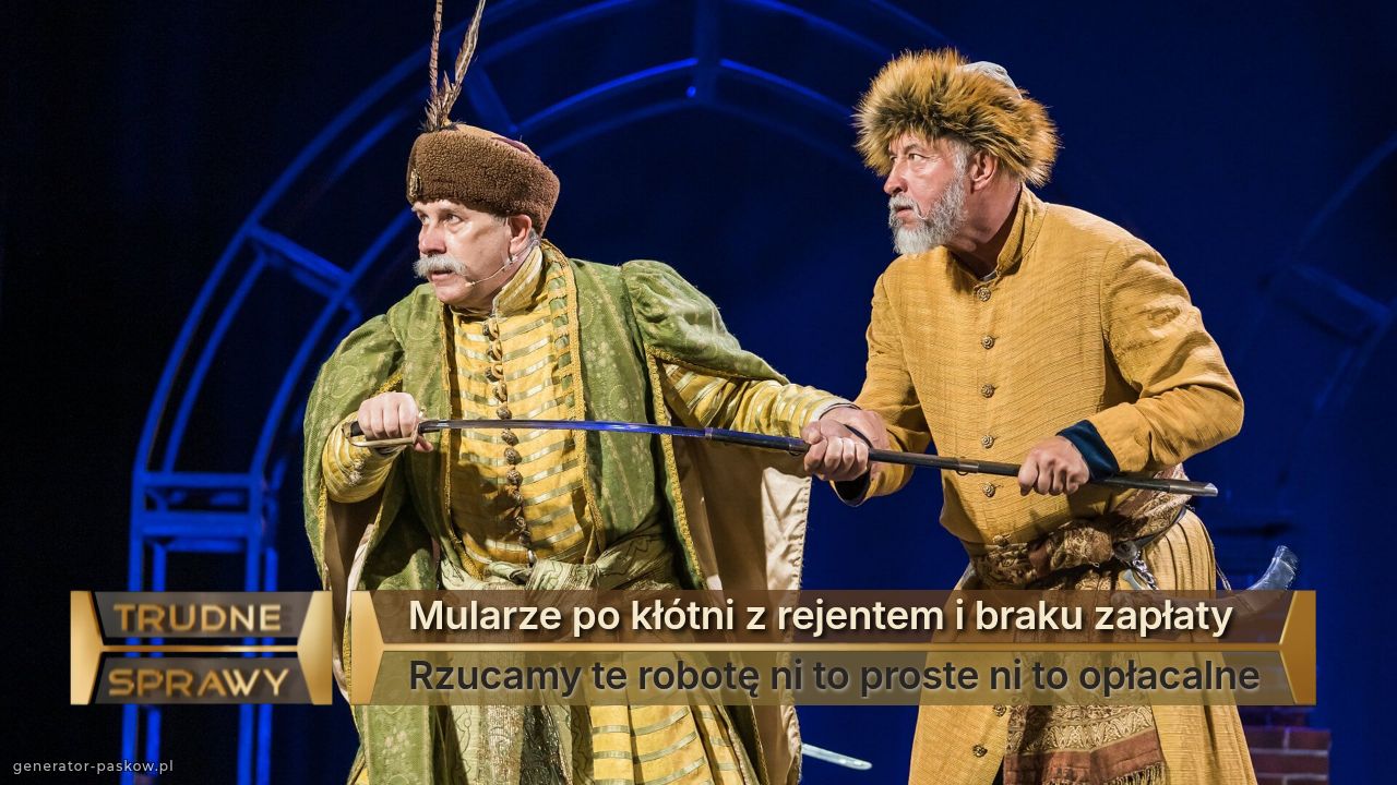 Mularze po kłótni z rejentem i braku zapłaty 
Rzucamy te robotę ni to proste ni to opłacalne
