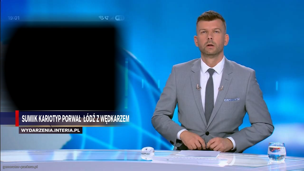 Sumiik kariotyp porwał  łódź z wędkarzem 