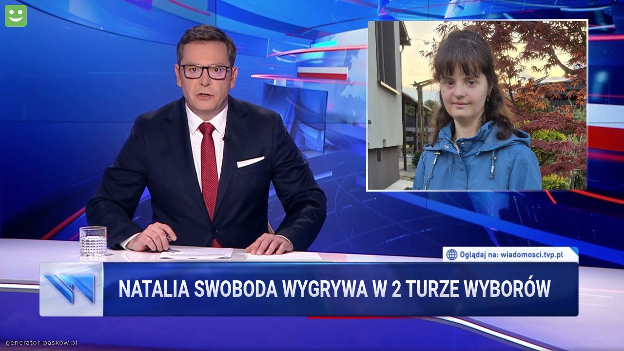 Natalia swoboda wygrywa w 2 turze wyborów 