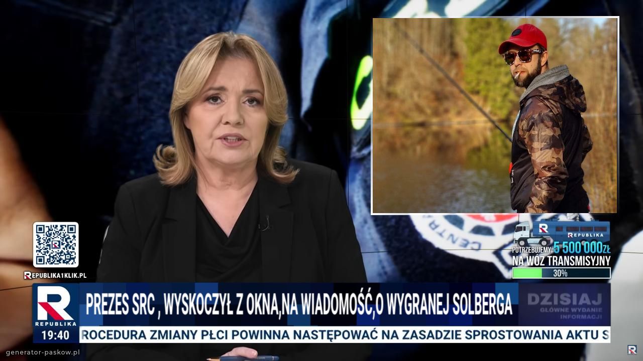 Prezes SRC , wyskoczył z okna,na wiadomość,o wygranej Solberga