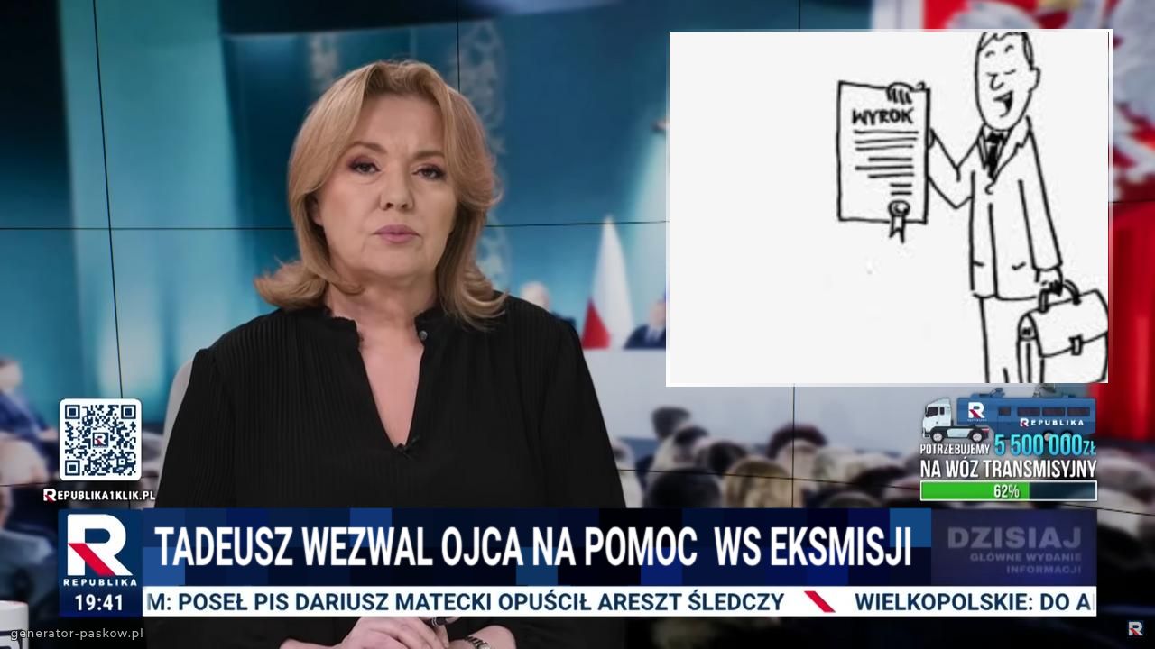 Tadeusz wezwal ojca na pomoc  ws eksmisji 