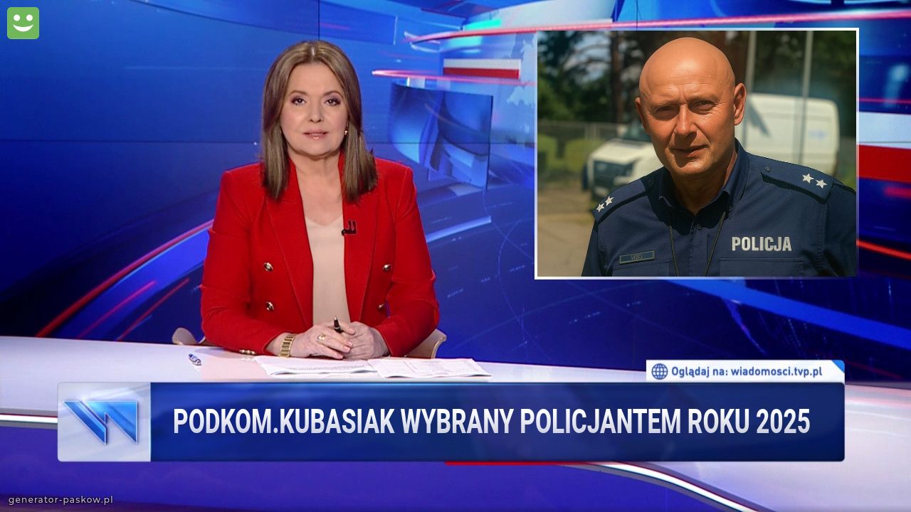 PoDKOM.kubasiak wybrany policjantem roku 2025