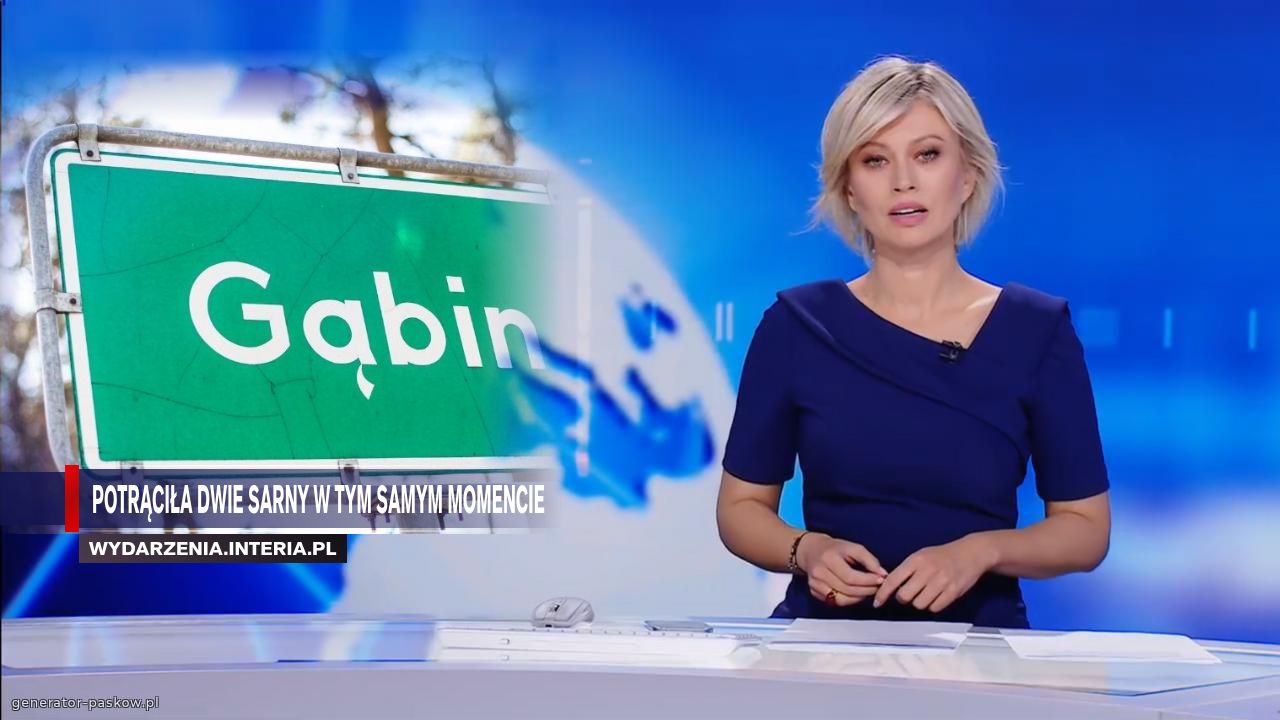 Potrąciła dwie sarny w tym samym momencie 