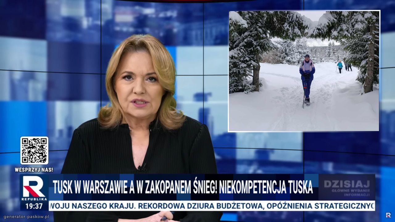 Tusk w Warszawie a w Zakopanem śnieg! Niekompetencja Tuska 