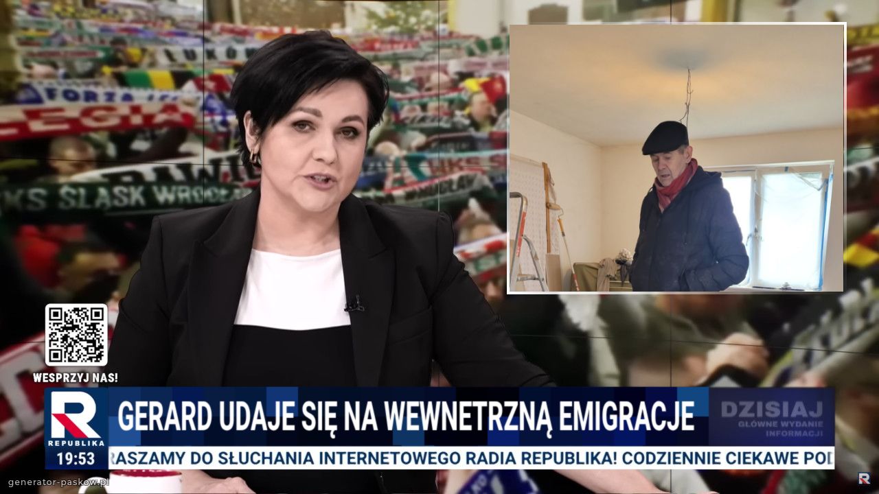 GERARD UDAJE SIĘ NA WEWNETRZNĄ EMIGRACJE 