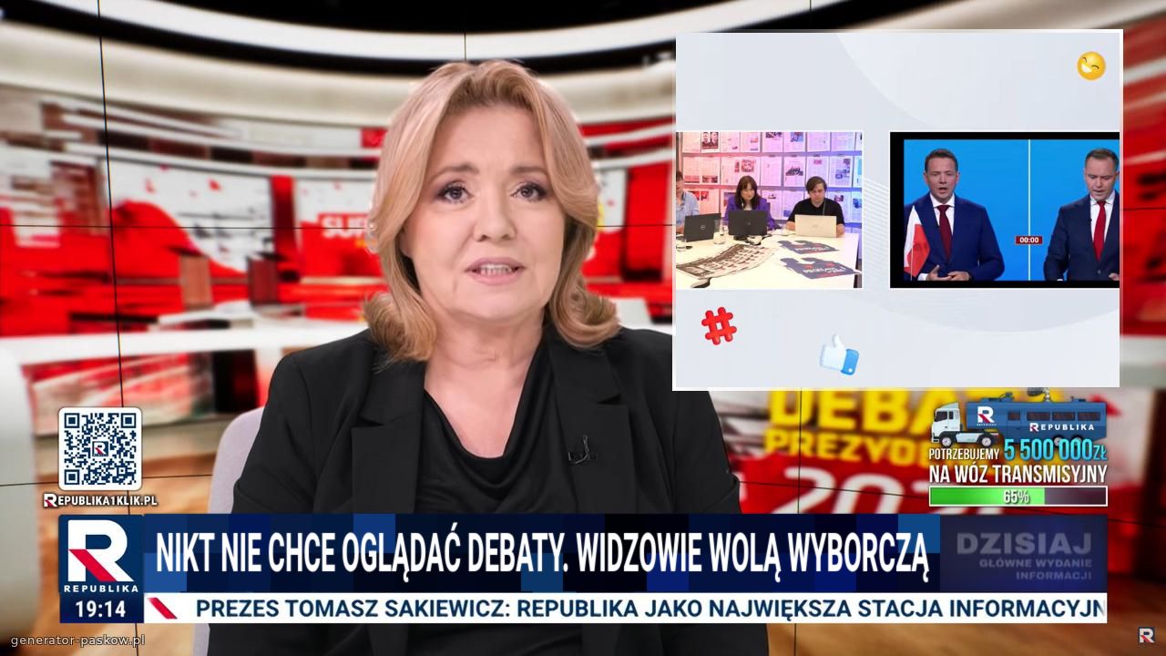 nikt nie chce oglądać debaty. widzowie wolą wyborczą
