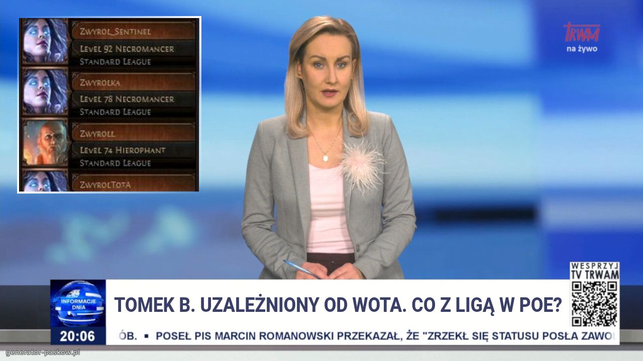 Tomek B. UZALEŻNIONY OD wota. cO Z LIGĄ W POE?