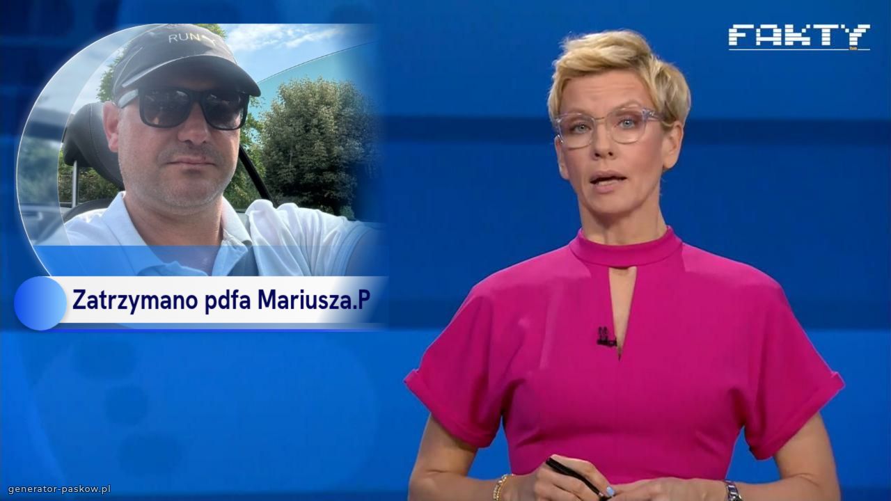 Zatrzymano pdfa Mariusza.P