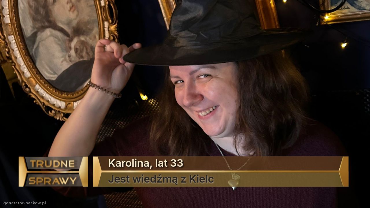Karolina, lat 33
Jest wiedźmą z Kielc