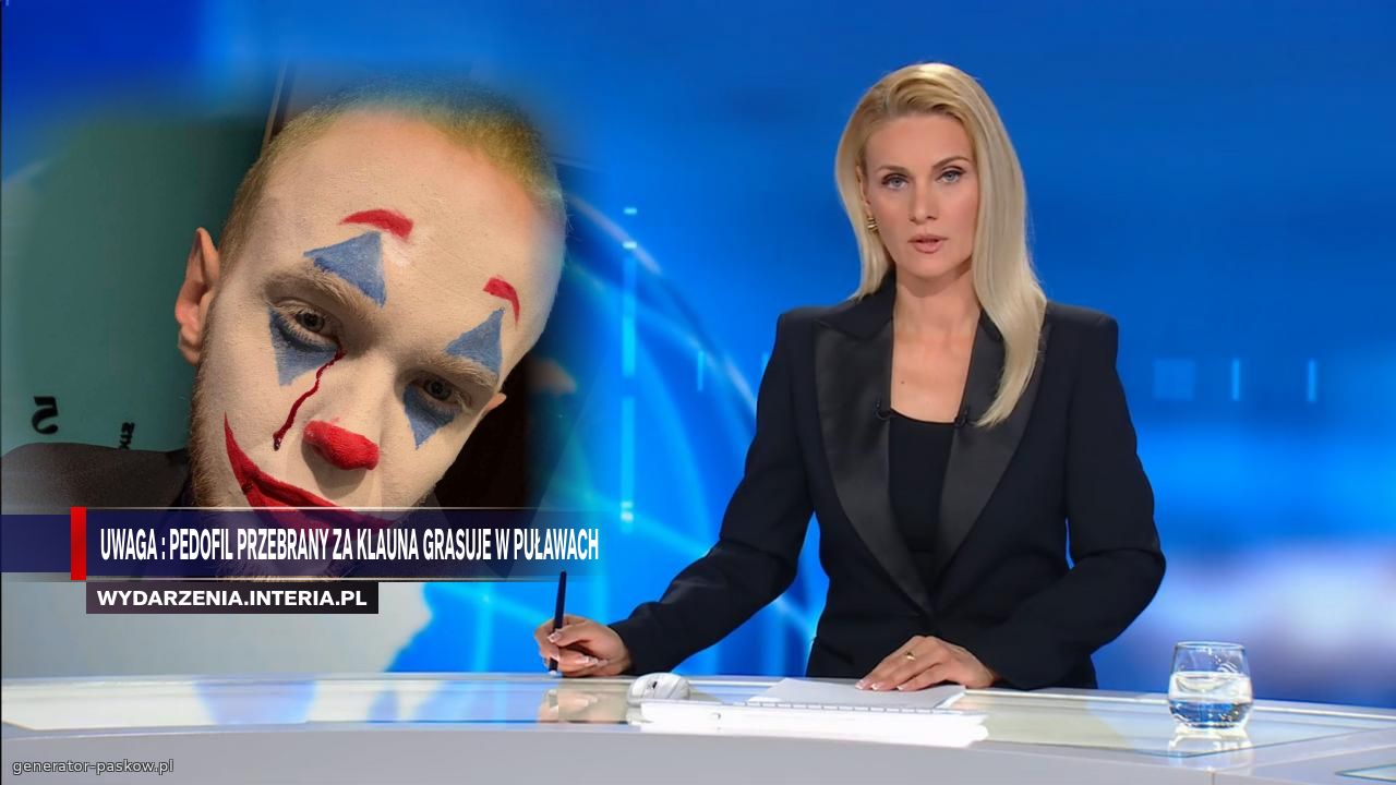 UWAGA : PEDOFIL PRZEBRANY ZA KLAUNA GRASUJE W PUŁAWACH