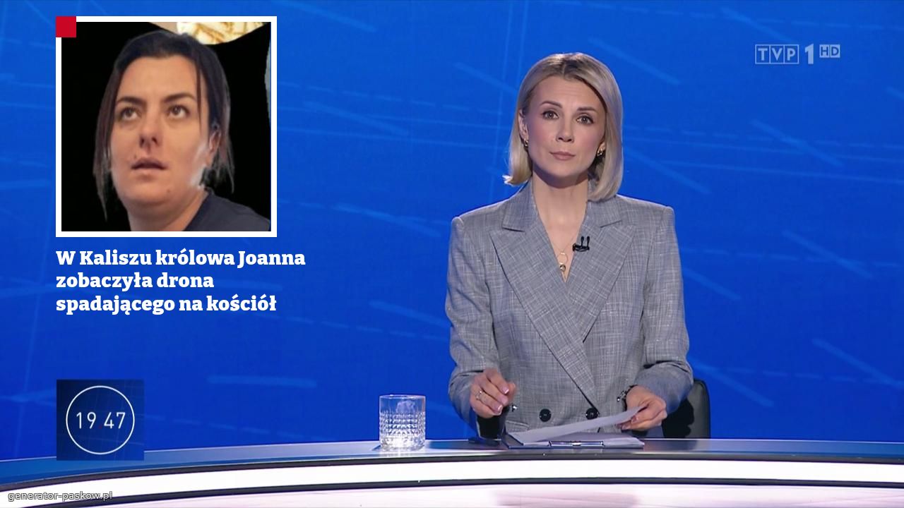 W Kaliszu królowa Joanna zobaczyła drona spadającego na kościół 