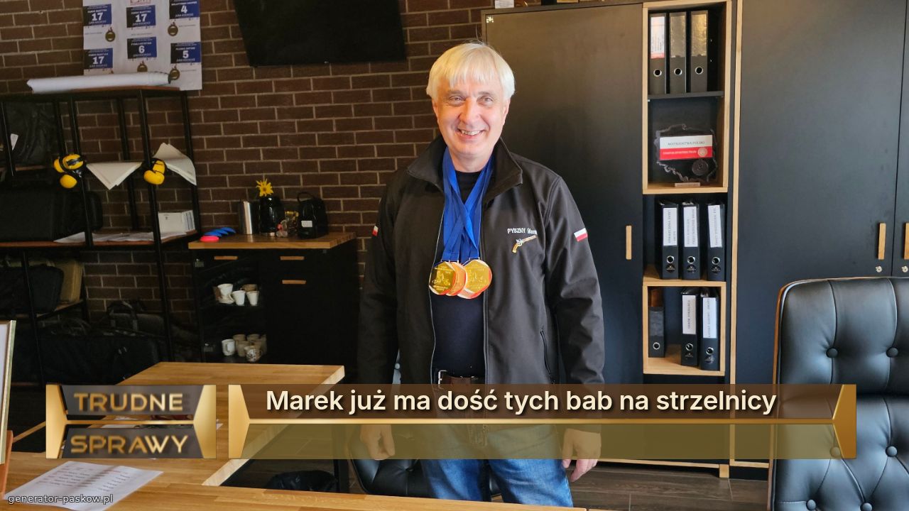 Marek już ma dość tych bab na strzelnicy
