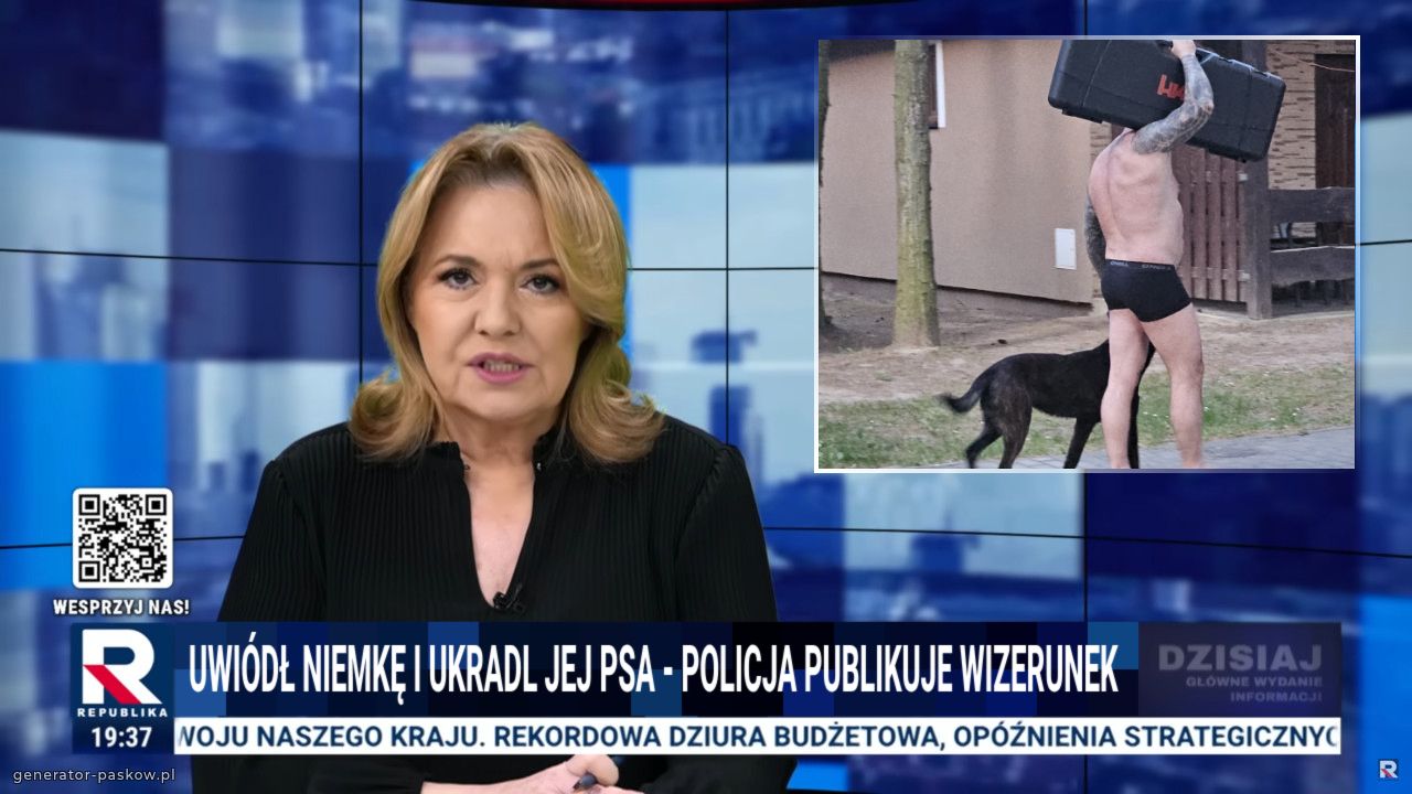 Uwiódł niemkę i ukradl jej psa - policja publikuje wizerunek 