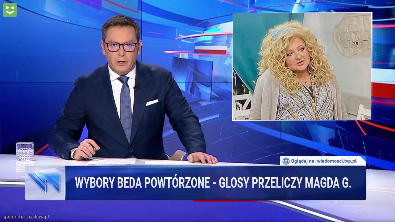 Wybory beda powtórzone - glosy przeliczy Magda G.