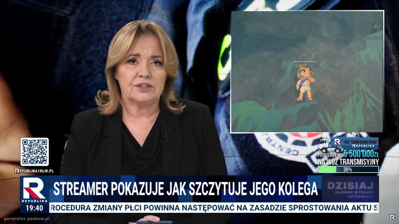 Streamer pokazuje jak szczytuje jego kolega