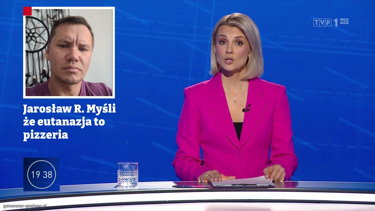 Jarosław R. Myśli że eutanazja to pizzeria