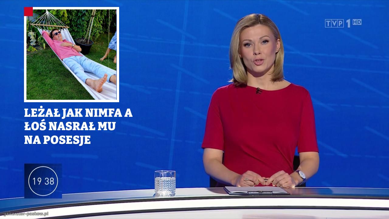 LEŻAŁ JAK NIMFA A ŁOŚ NASRAŁ MU NA POSESJE 