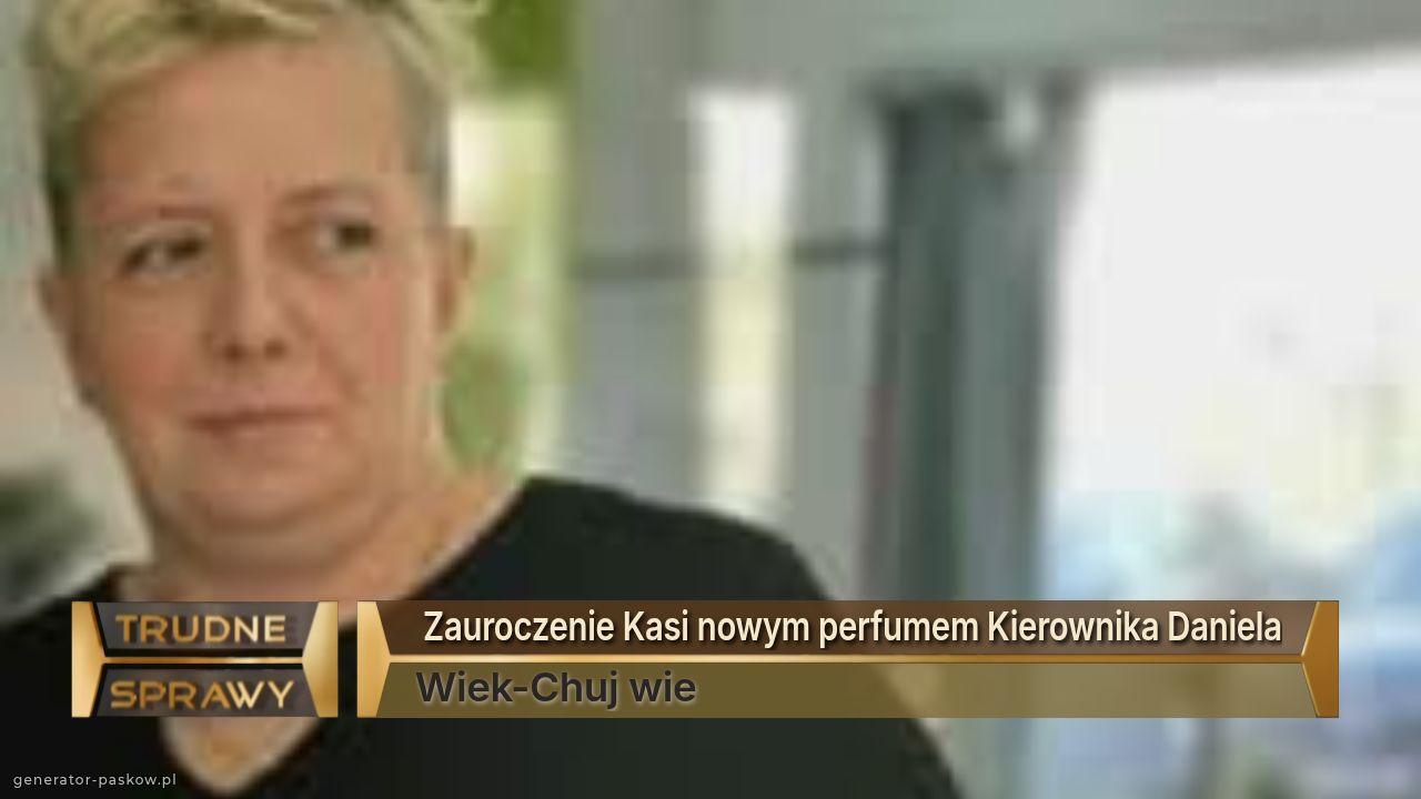  Zauroczenie Kasi nowym perfumem Kierownika Daniela
Wiek-Chuj wie