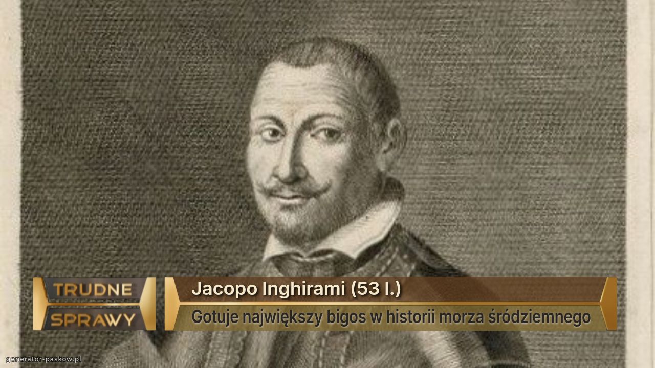 Jacopo Inghirami (53 l.)
Gotuje największy bigos w historii morza śródziemnego