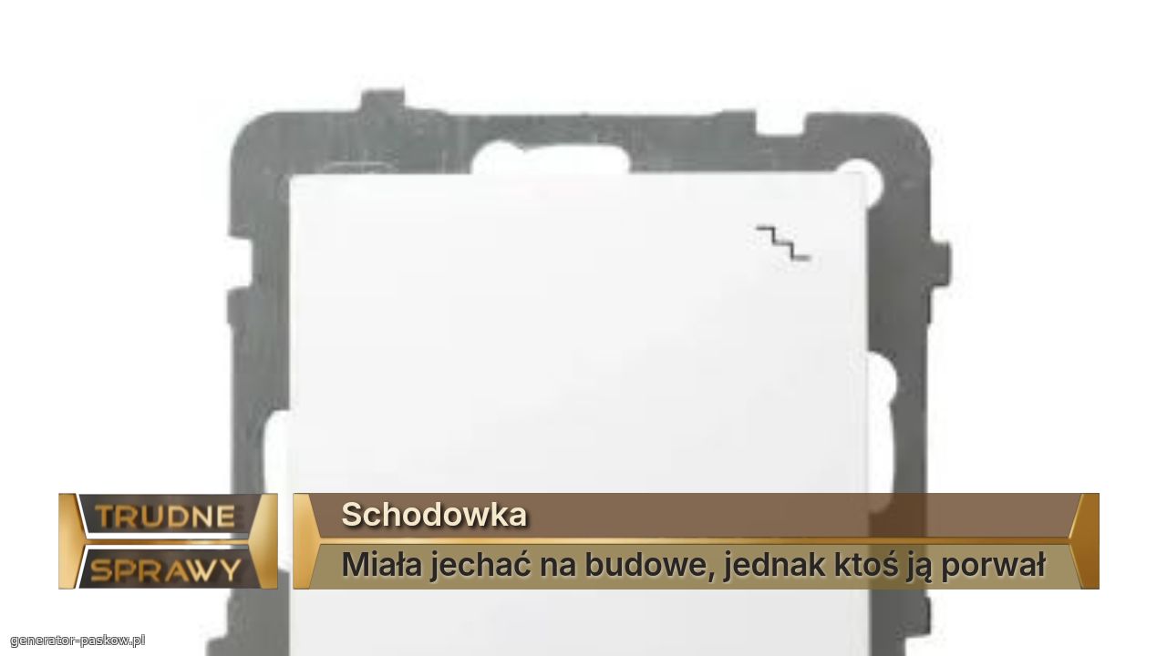 Schodowka 
Miała jechać na budowe, jednak ktoś ją porwał 