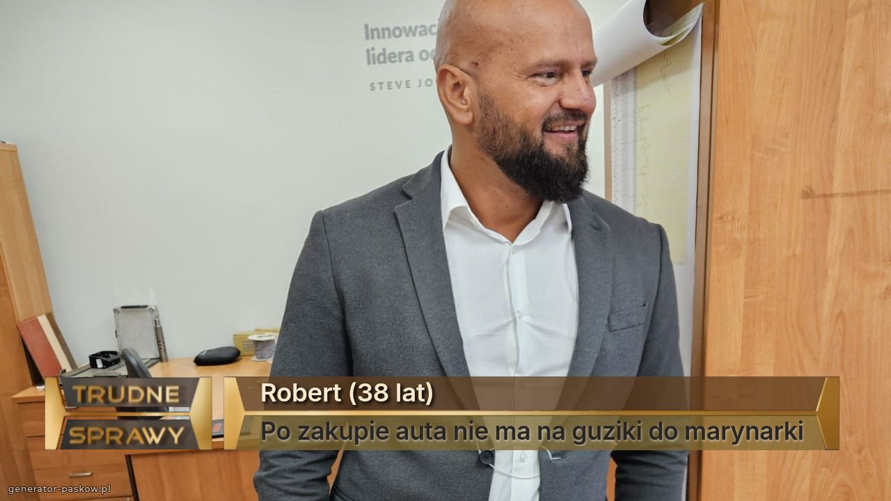 Robert (38 lat)
Po zakupie auta nie ma na guziki do marynarki