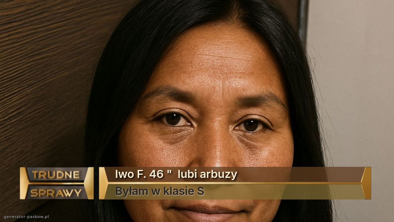 Iwo F. 46 "  lubi arbuzy 
Byłam w klasie S