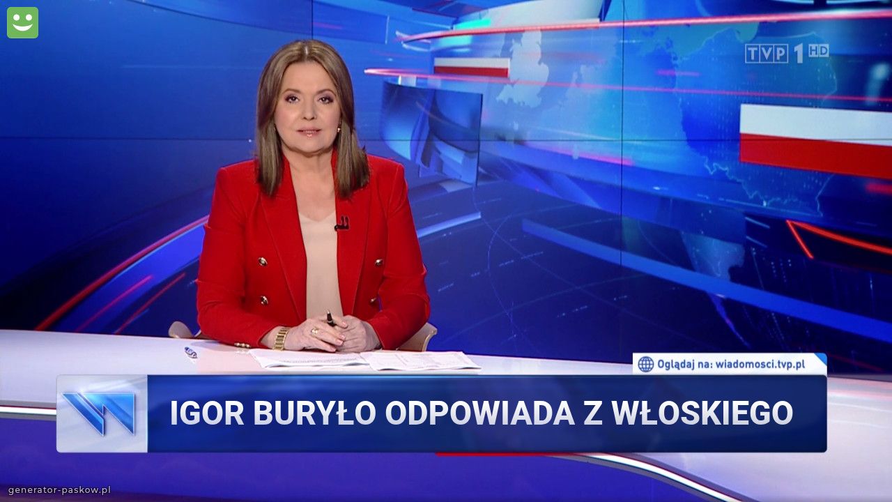 Igor Buryło odpowiada z włoskiego