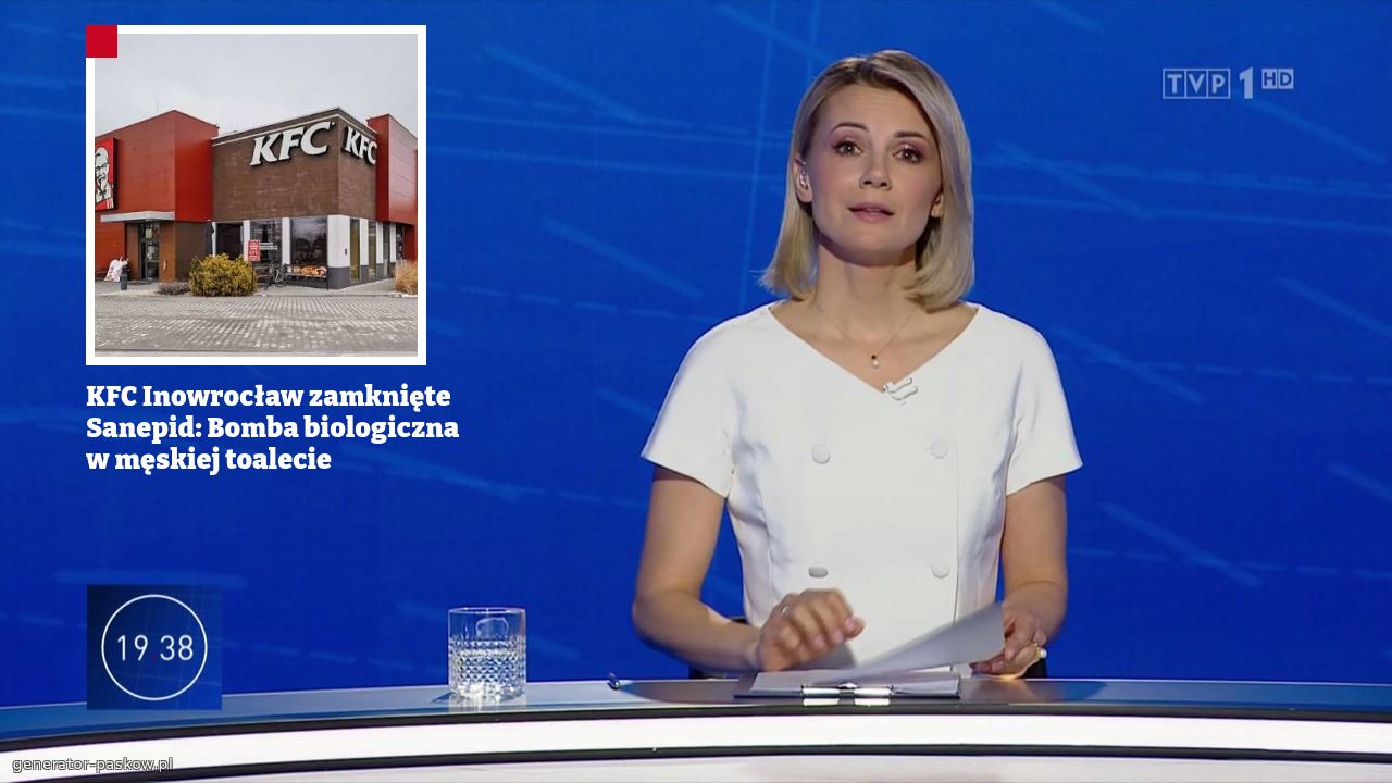KFC Inowrocław zamknięte 
Sanepid: Bomba biologiczna w męskiej toalecie 