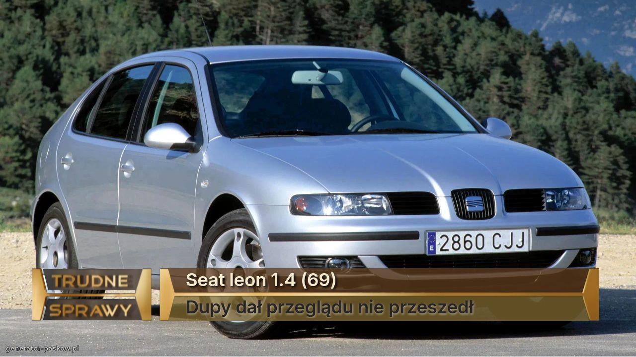 Seat leon 1.4 (69)
Dupy dał przeglądu nie przeszedł