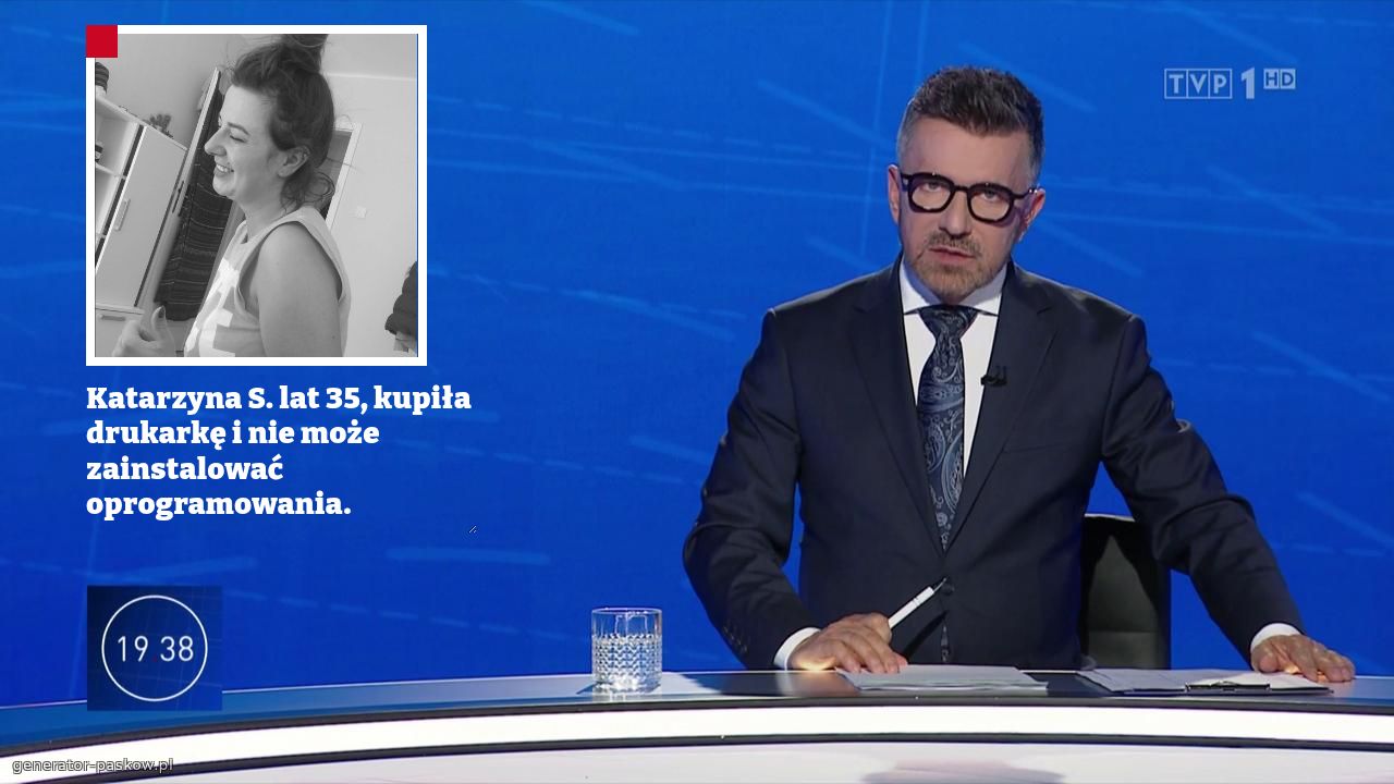 Katarzyna S. lat 35, kupiła drukarkę i nie może zainstalować oprogramowania. 