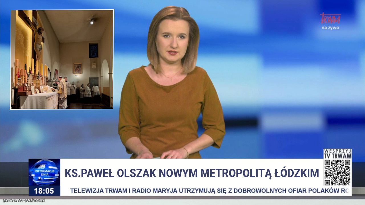 KS.PAWEŁ OLSZAK NOWYM METROPOLITĄ ŁÓDZKIM