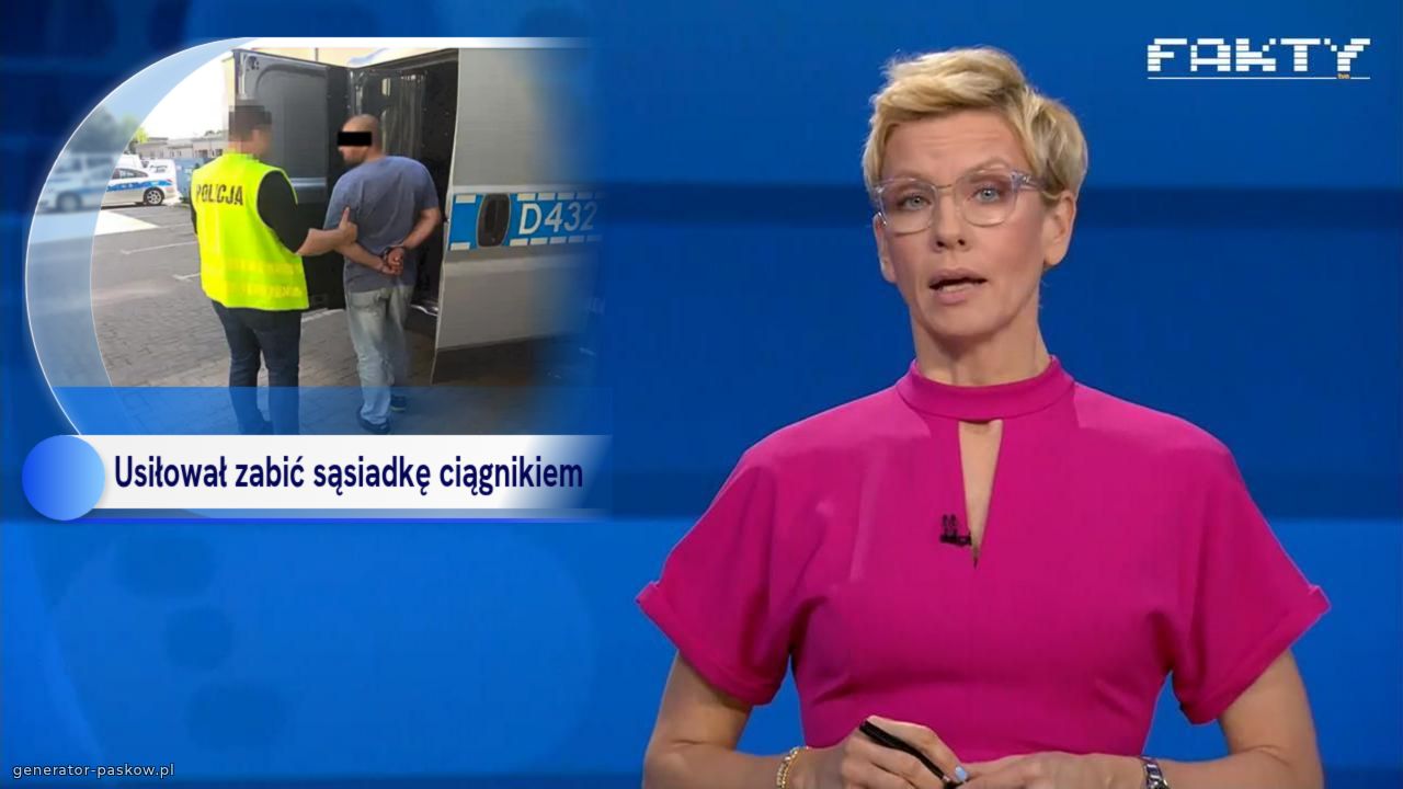 Usiłował zabić sąsiadkę ciągnikiem