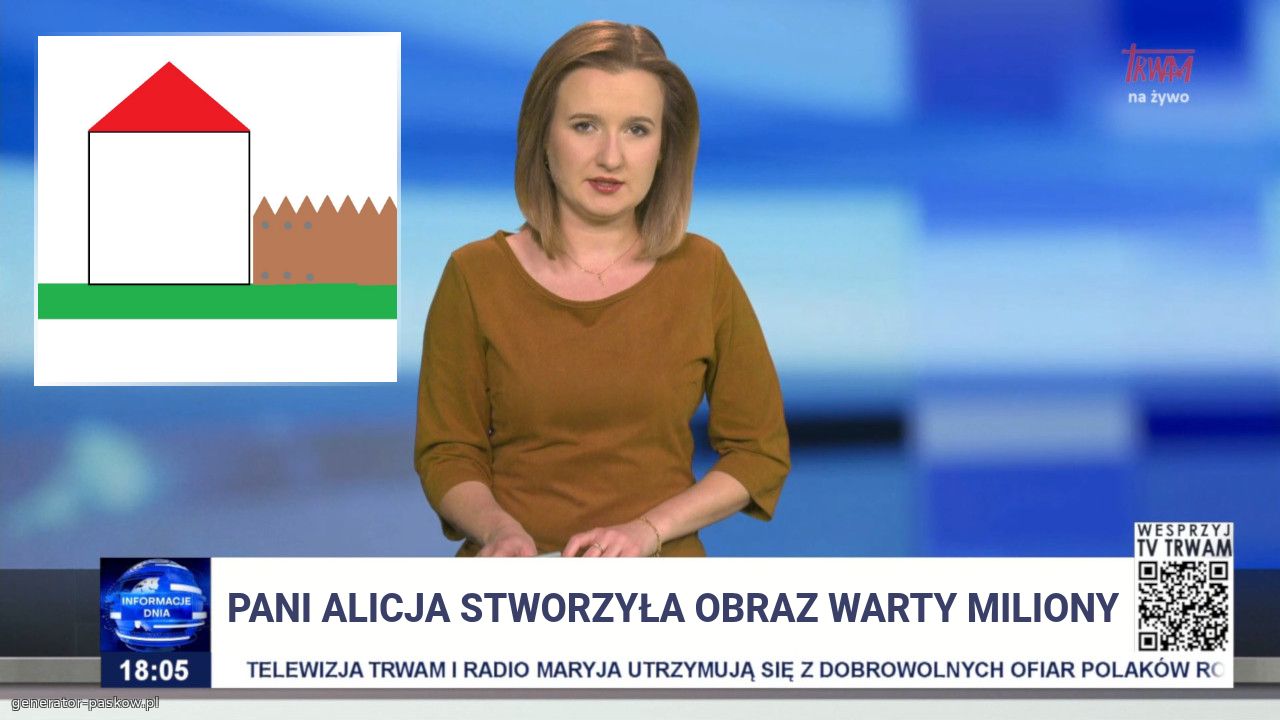 Pani Alicja Stworzyła obraz warty Miliony
