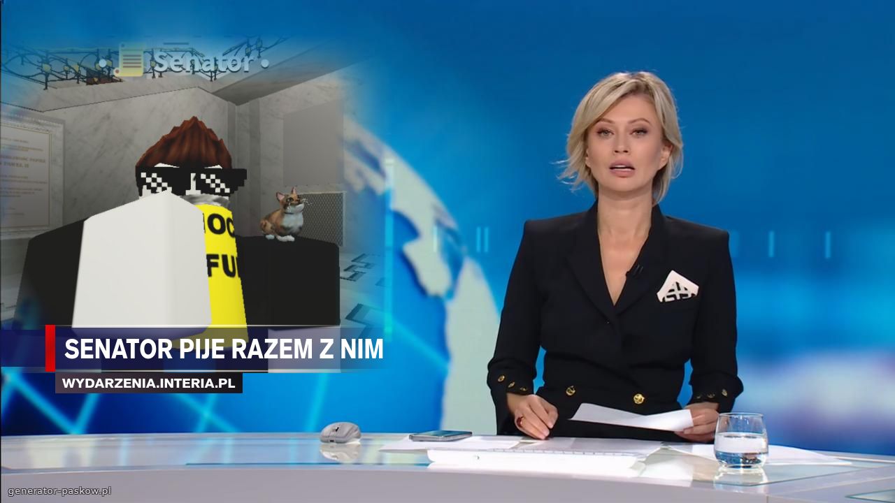 Senator pije razem z nim