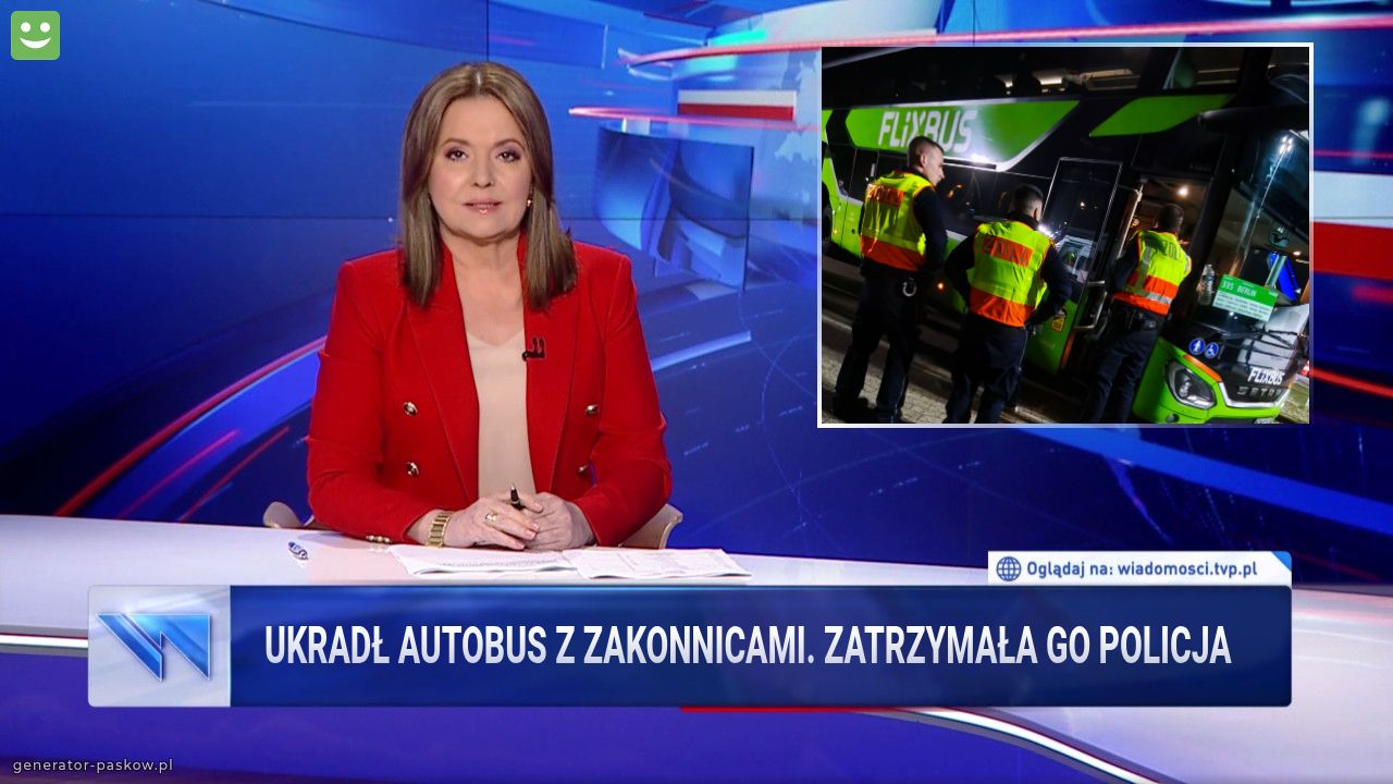 Ukradł autobus z zakonnicami. Zatrzymała go policja 