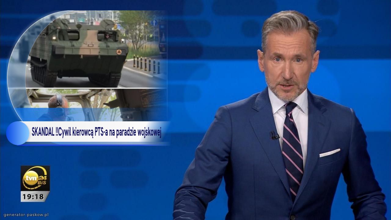 SKANDAL !!Cywil kierowcą PTS-a na paradzie wojskowej 