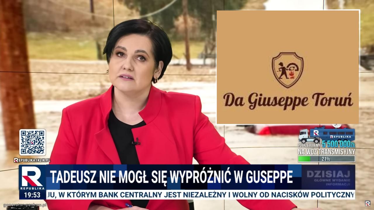 TADEUSZ NIE MOGŁ SIĘ WYPRÓŻNIĆ W GUSEPPE  