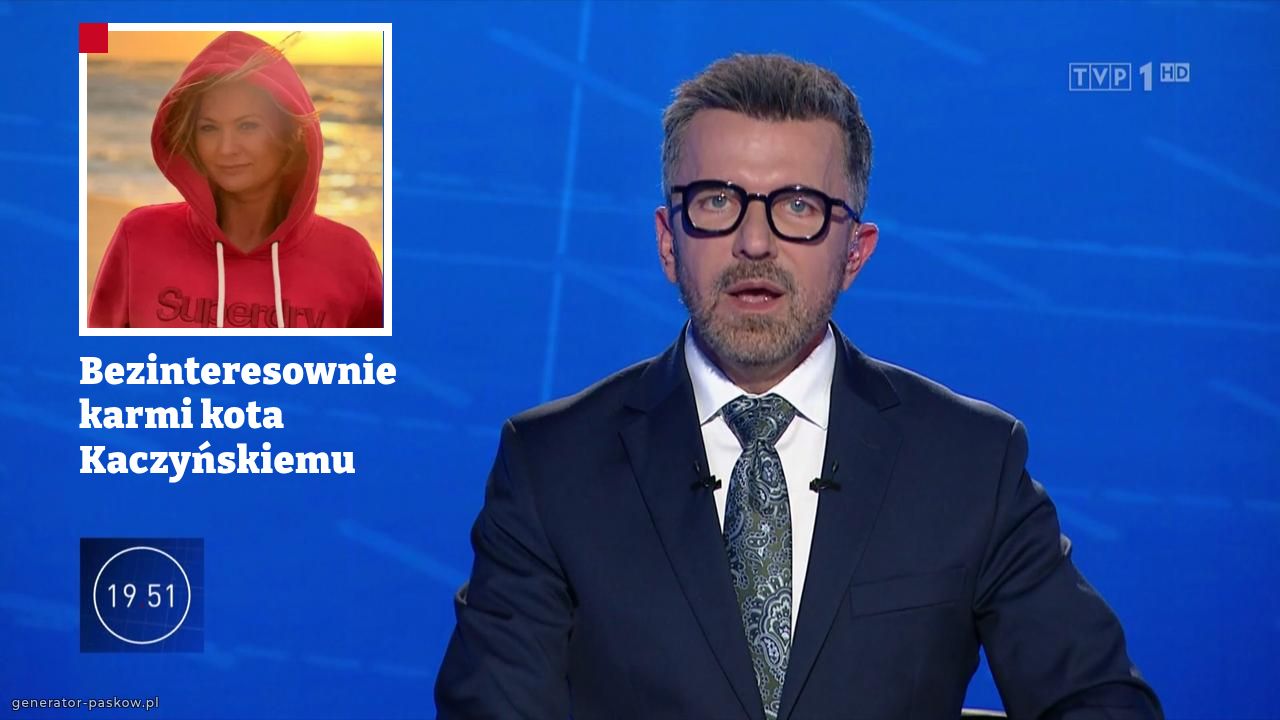 Bezinteresownie karmi kota Kaczyńskiemu