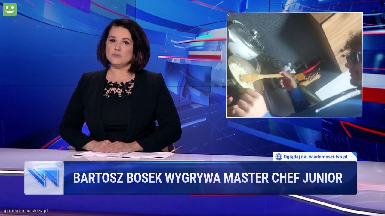 Bartosz bosek wygrywa master Chef junior