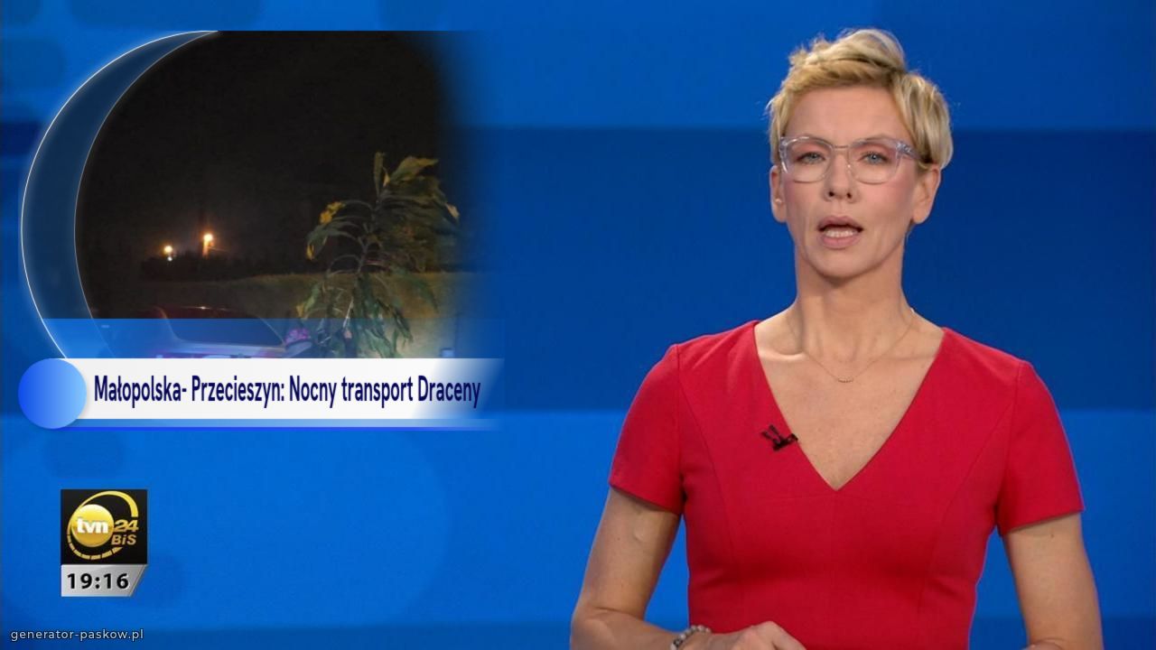 Małopolska- Przecieszyn: Nocny transport Draceny