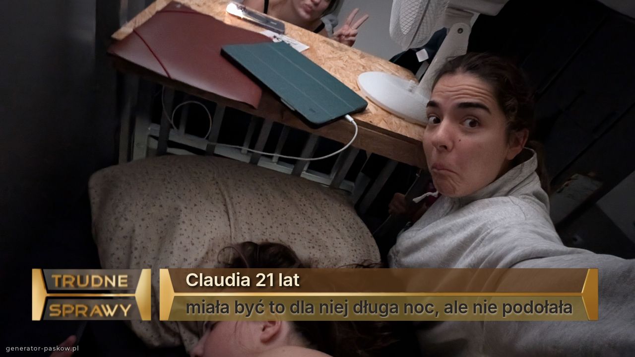 Claudia 21 lat
miała być to dla niej długa noc, ale nie podołała