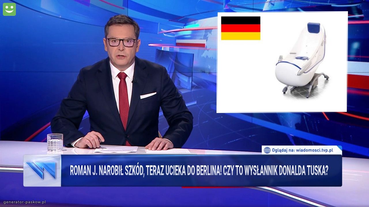 Roman J. Narobił szkód, teraz ucieka do Berlina! Czy to wysłannik Donalda Tuska?