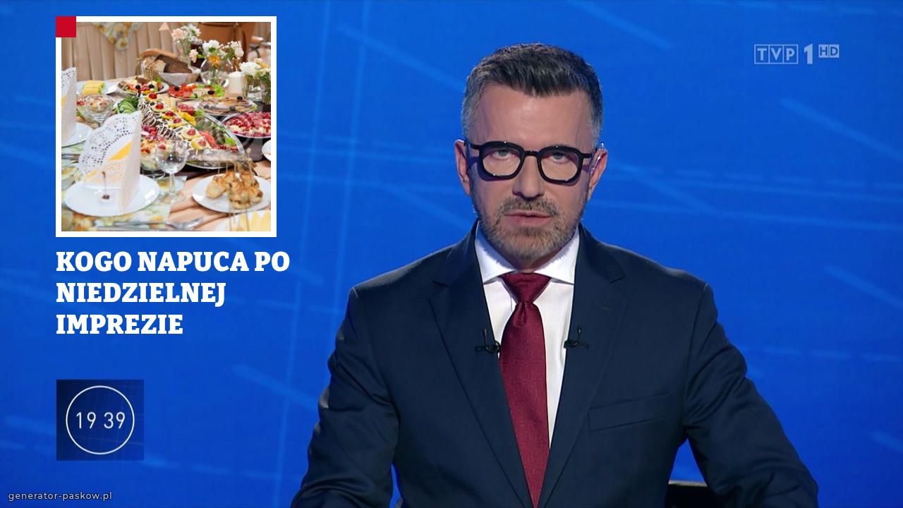 KOGO NAPUCA PO NIEDZIELNEJ IMPREZIE 