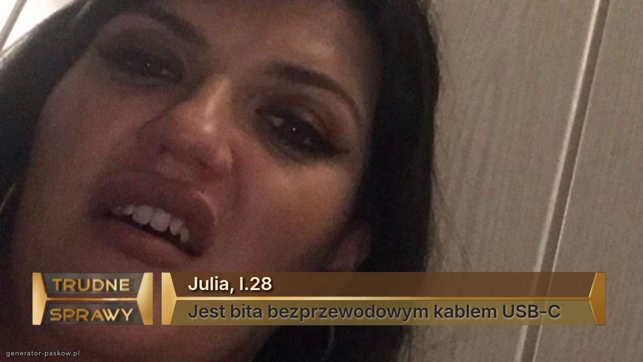 Julia, l.28
Jest bita bezprzewodowym kablem USB-C