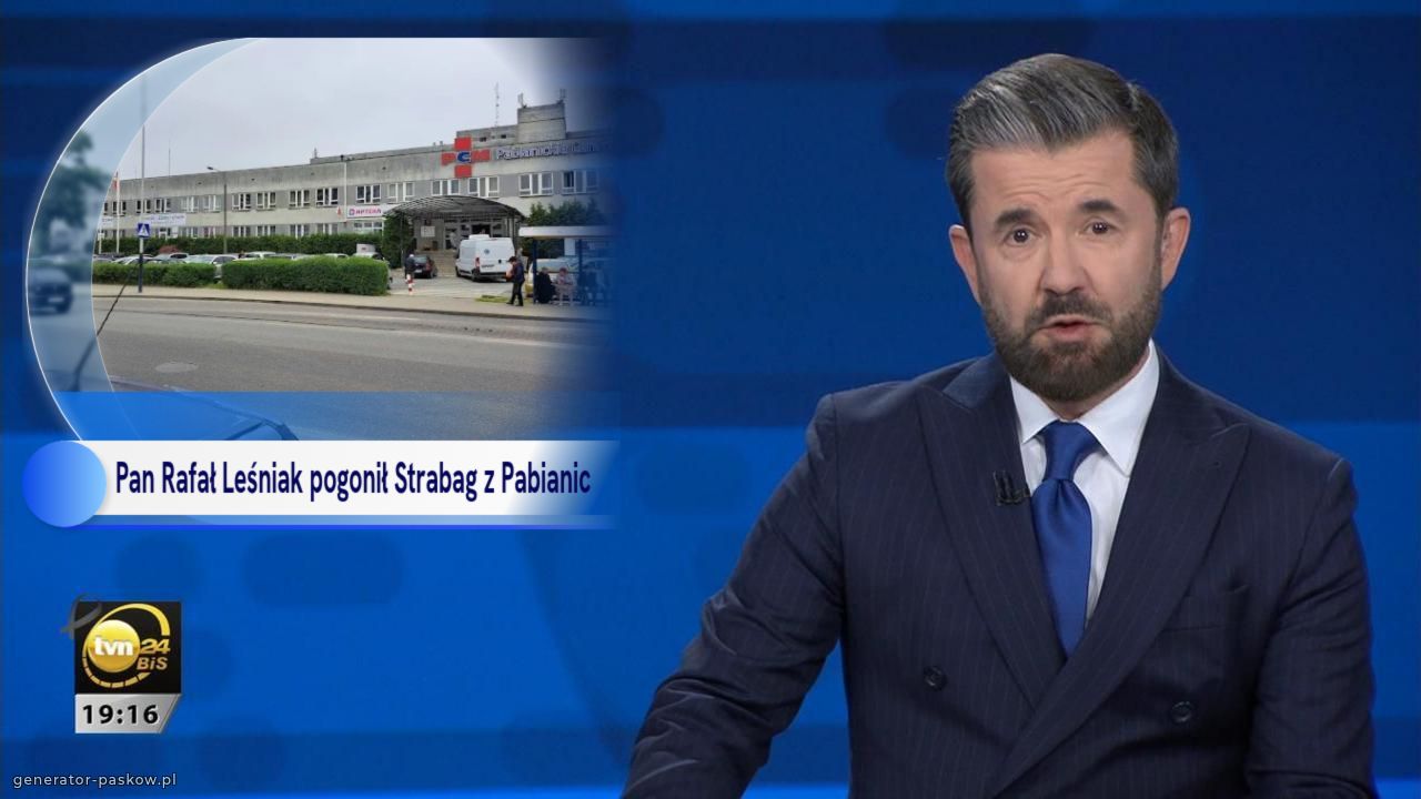 Pan Rafał Leśniak pogonił Strabag z Pabianic