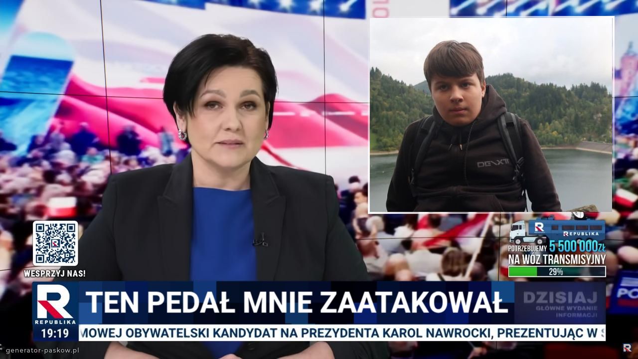 ten pedał mnie zaatakował